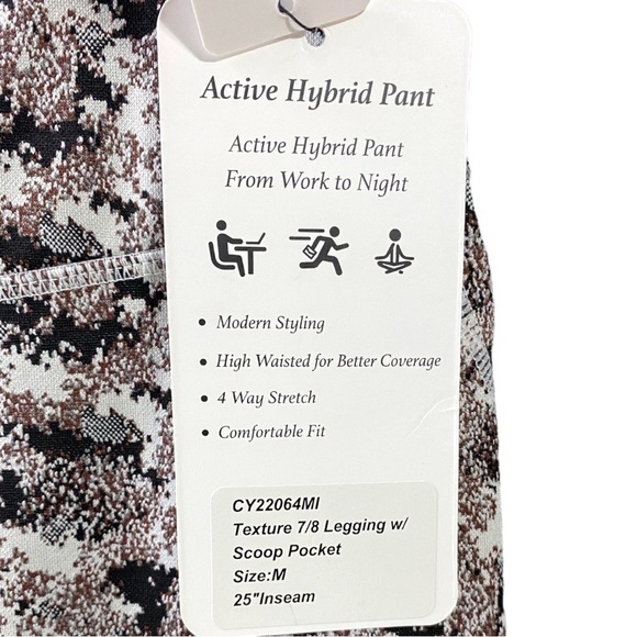 Modern Balance High Waisted Compression Stretch 7/8 Legging Medium New - Picture 3 of 7